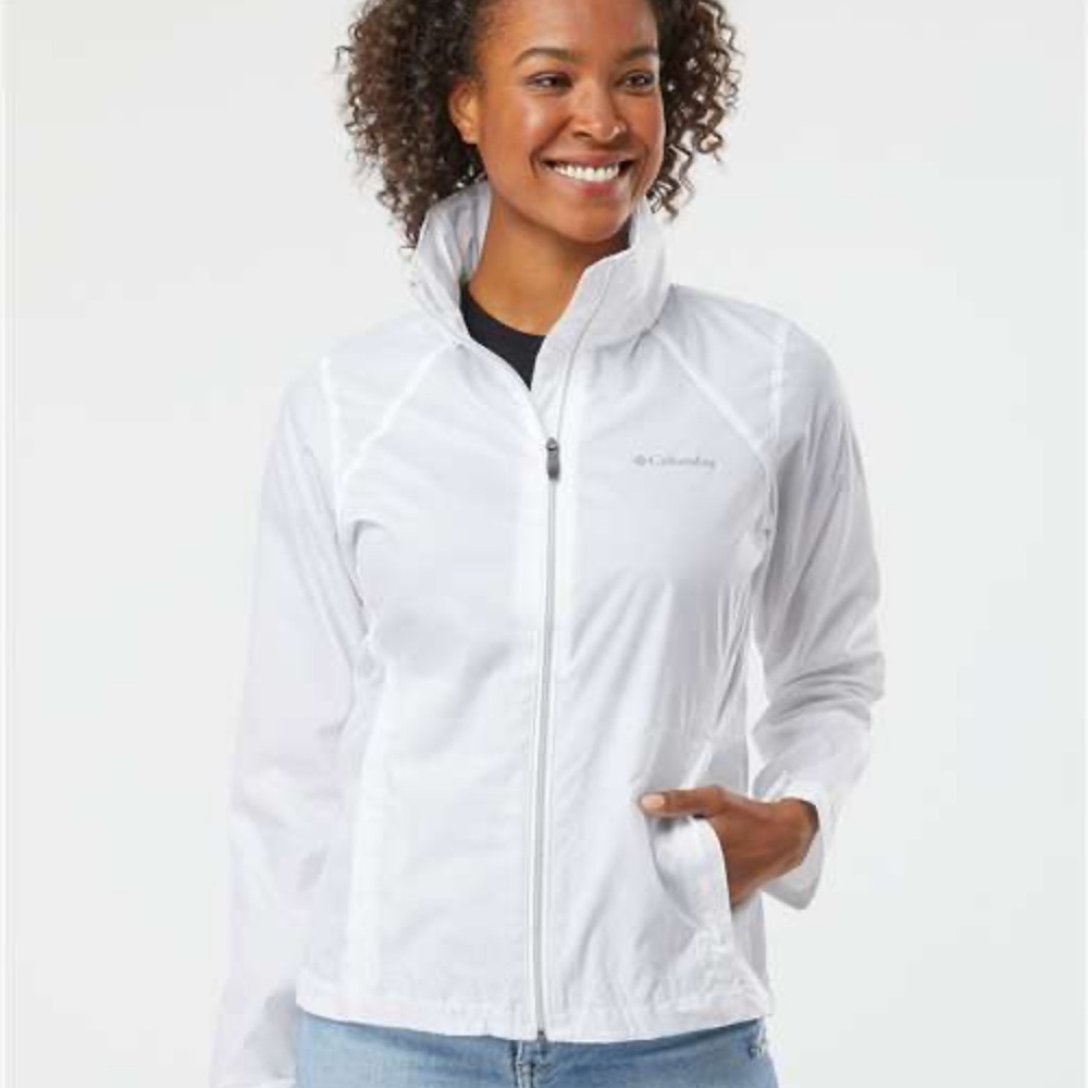 Columbia Windbreaker Jacket White Women’s Switchback™ III Jacket Size XL
